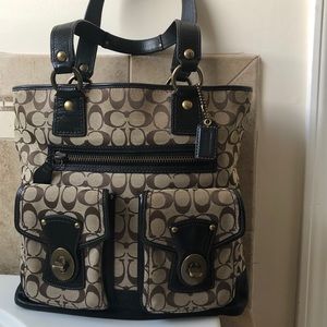 Coach (Large) Tote Brown Leather